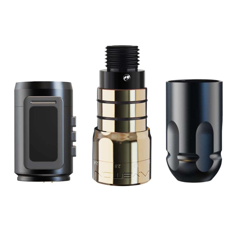 Aparat de tatuat 2025 - Ambition MARS-U Wireless Profesional Cursă reglabilă 2-4mm - Motor fără miez 1800mAh