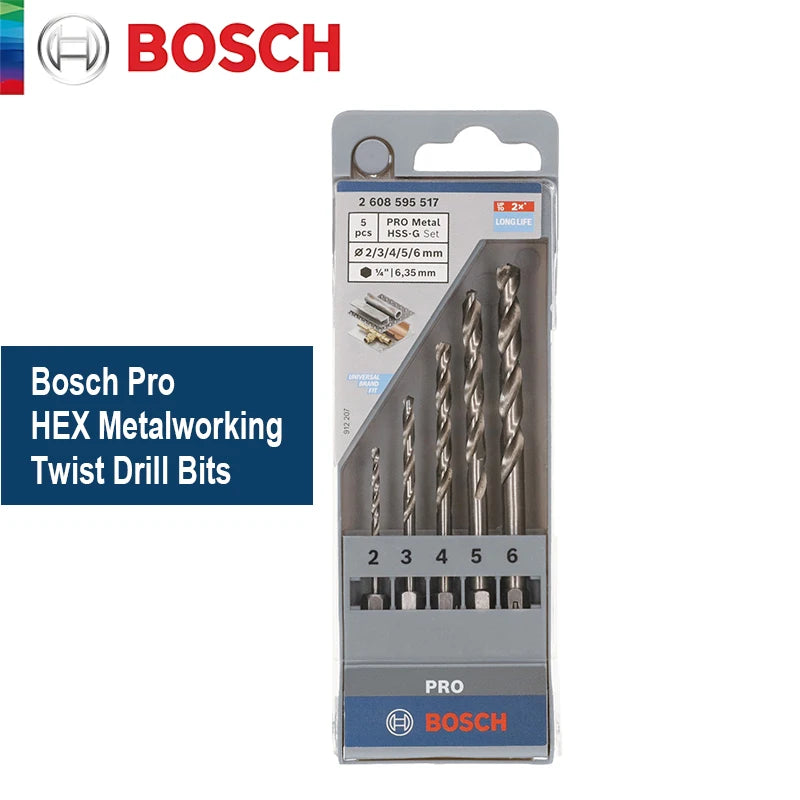 Bosch-Bohrer 2025: 5Pcs HSS-G Metalworking - Pro Series Collection