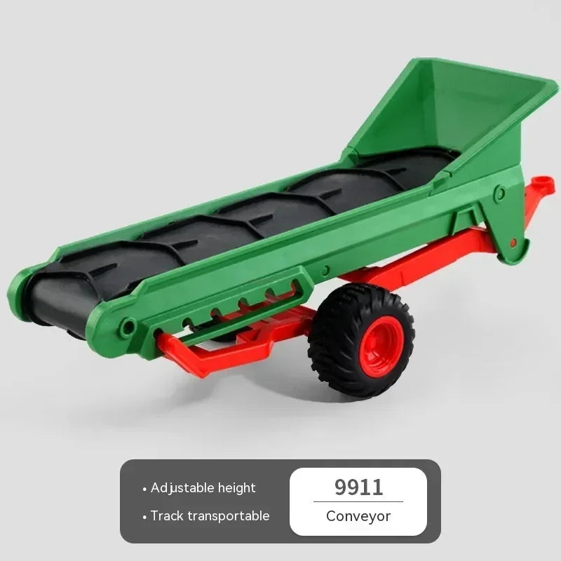 RC Auto 1:24 Legierung Ferngesteuert Traktor Spielzeug Mit Scheinwerfer Simulation Elektrisch Farm Truck Spielzeug Set Kind Outdoor Spielzeug Geschenke