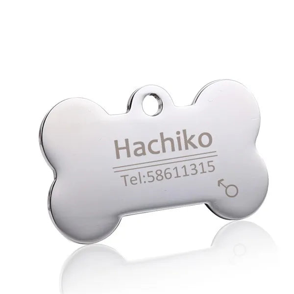 COOYOMOO Personalisierte Gravierte Katze Hund 2025: Haustier ID Tag Anti-Verlust Halsband Anhänger - Gravur Name Welpen Katzen Edelstahl Silber Gold Roségold