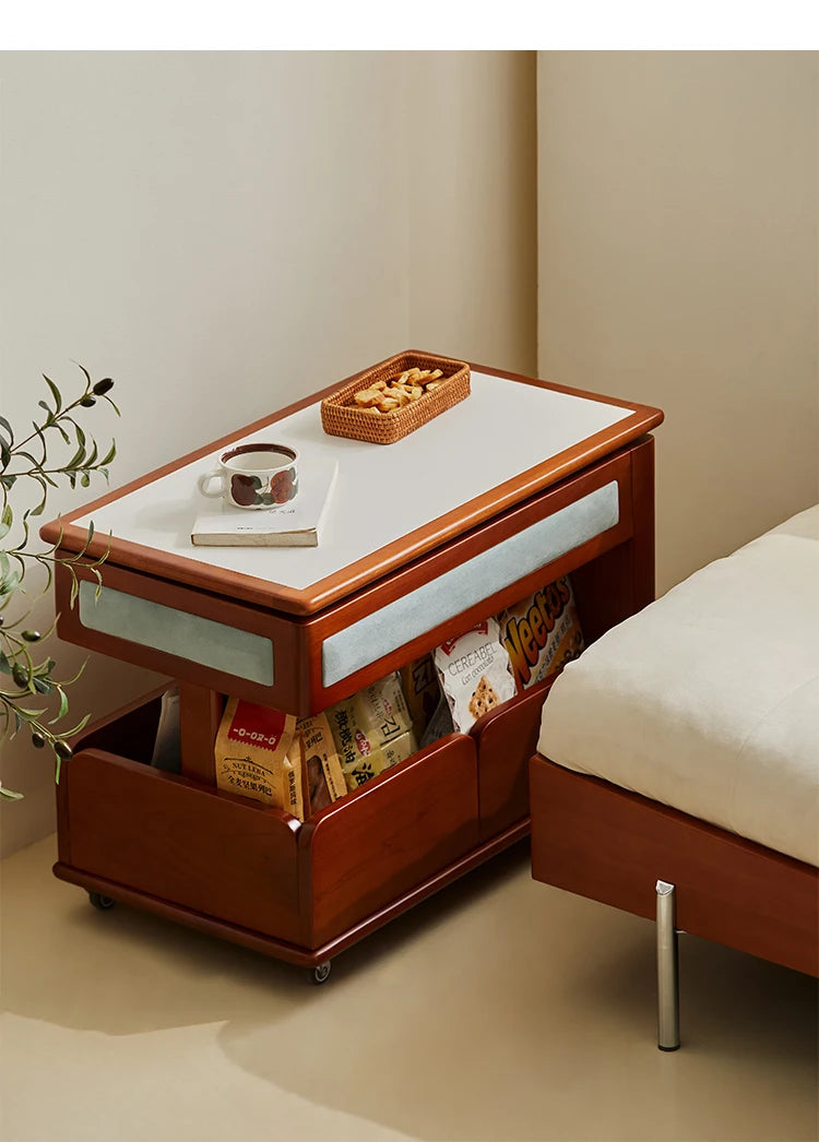 Cabinet Wood Coffee Table Lift Portable Walnut Design Living Room Side Table Folding Modern Luxury Mesa De Centro Sala Furniture