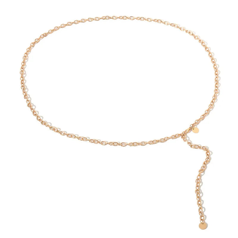 Women Fashion Belts Luxury Designer Belt Retro Silver Carved Hollow Out Chain Belt for Women Elegant Round Metal Women Belt