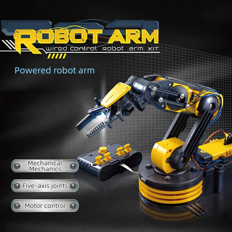 Remote Control Manipulator DIY Electric Scientific Robot Arm Experiment Assembling Children's Educational Toys Kid Birthday Gift