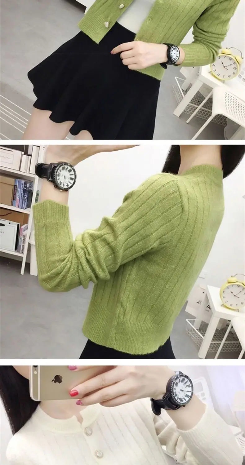 Cardigan CN Fujian Light Short - Mărime Short, Guler Rotund