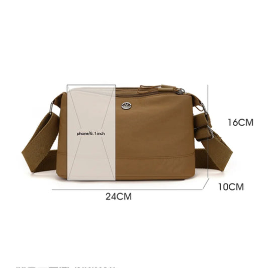Geantă crossbody nouă și la modă pentru femei, geantă messenger cu mai multe straturi și capacitate mare, potrivită pentru naveta zilnică, călătorii, petreceri, cumpărături.