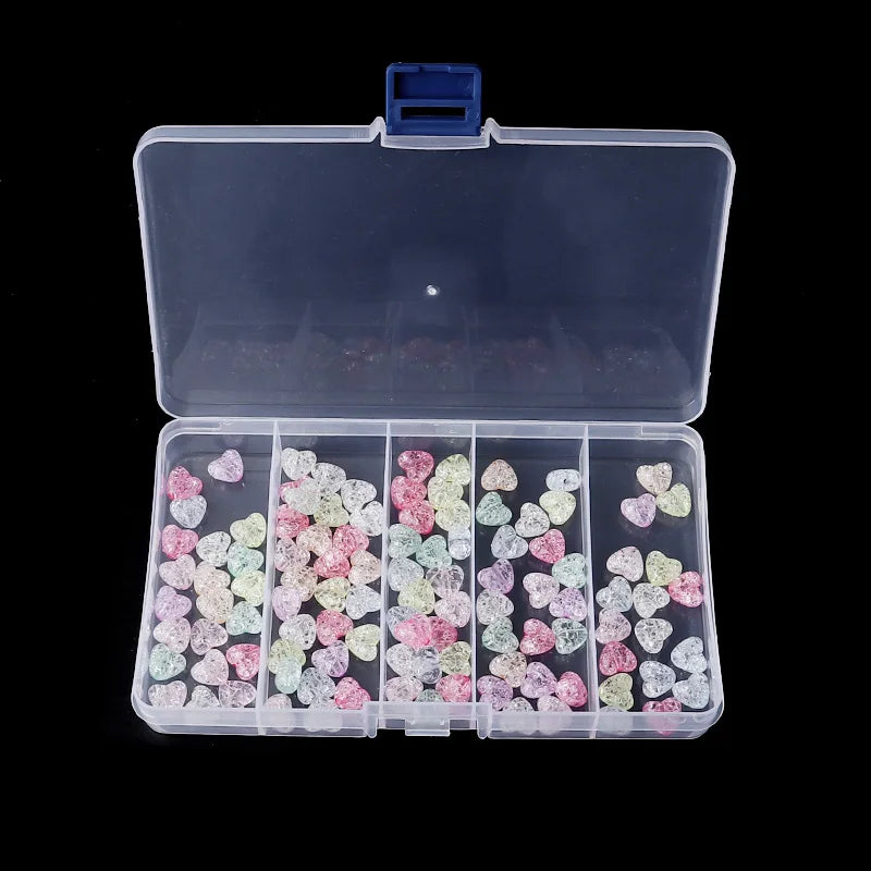 Plastik Schmuck Boxen Plastik Werkzeug Box Verstellbar Handwerk Organizer Lagerung Perlen Armband Schmuck Boxen Verpackung Großhandel