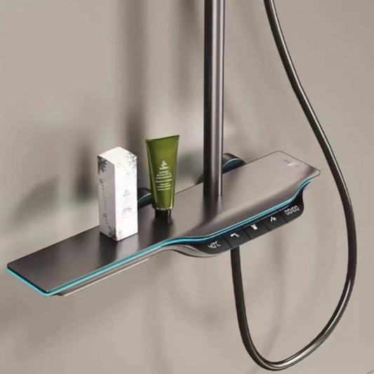 YJ Intelligentes Duschset Temperaturanzeige - 3 Wasserauslässe, Messing