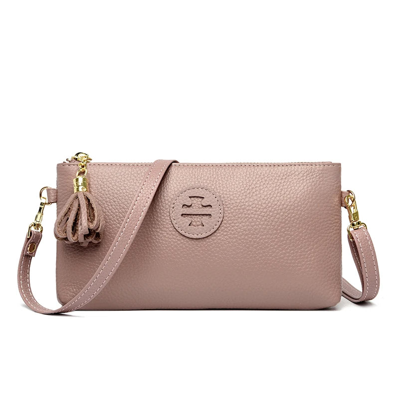 Versatile PU Crossbody Bag for Women Stylish Korean-Inspired Design Zipper Solid Color Pattern Casual Daily Use Shoulder Bag