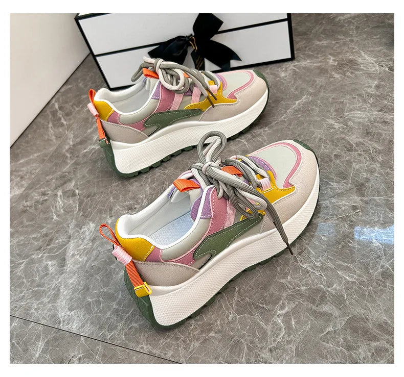 Women Sneakers Luxury Fashion High Top Women Boots Platform Casual Shoes Outdoor Running Shoes for Women Female Ladies Trainers