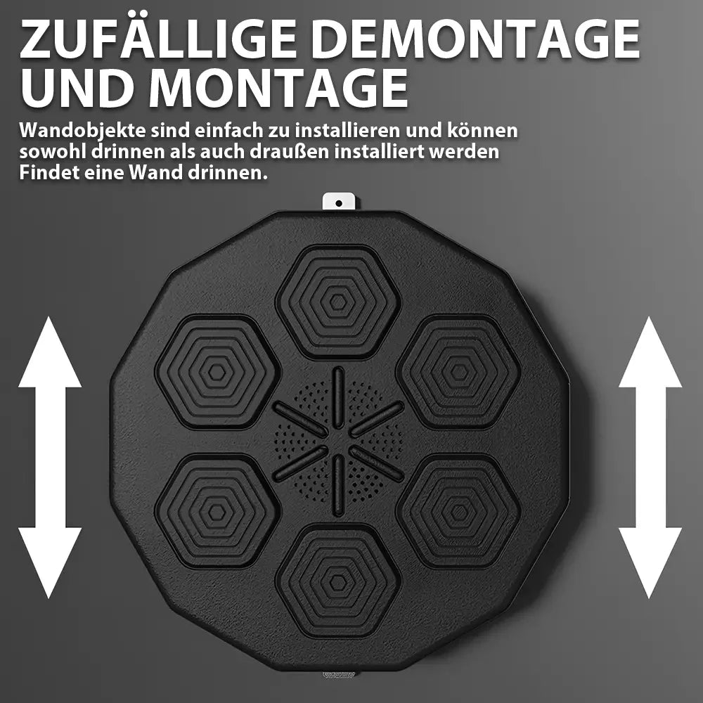 Intelligente Musik Boxing Maschine - Elektronisches Boxtraining Wandziel Sport Agilität Reaktion Wandmontage