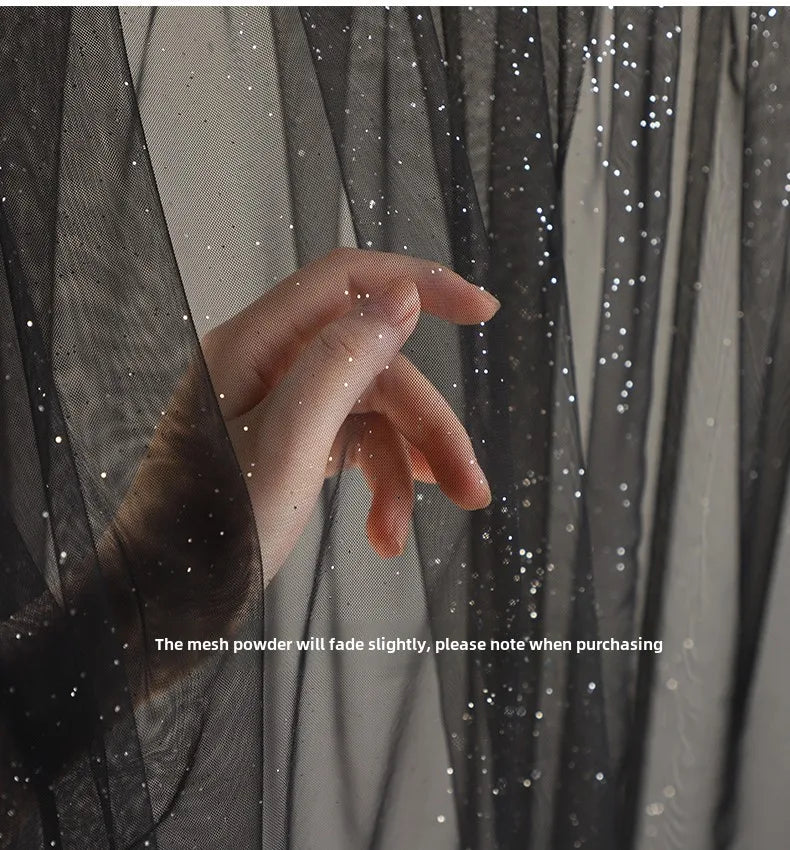 TüllPro Glitzer-Tüll - Chiffon Polyester 160cm Reißfest