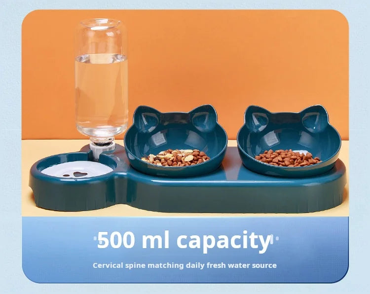 PetHome Trio-Ohr Wasserspender - 1,5L, 5W, kompakt 20cm