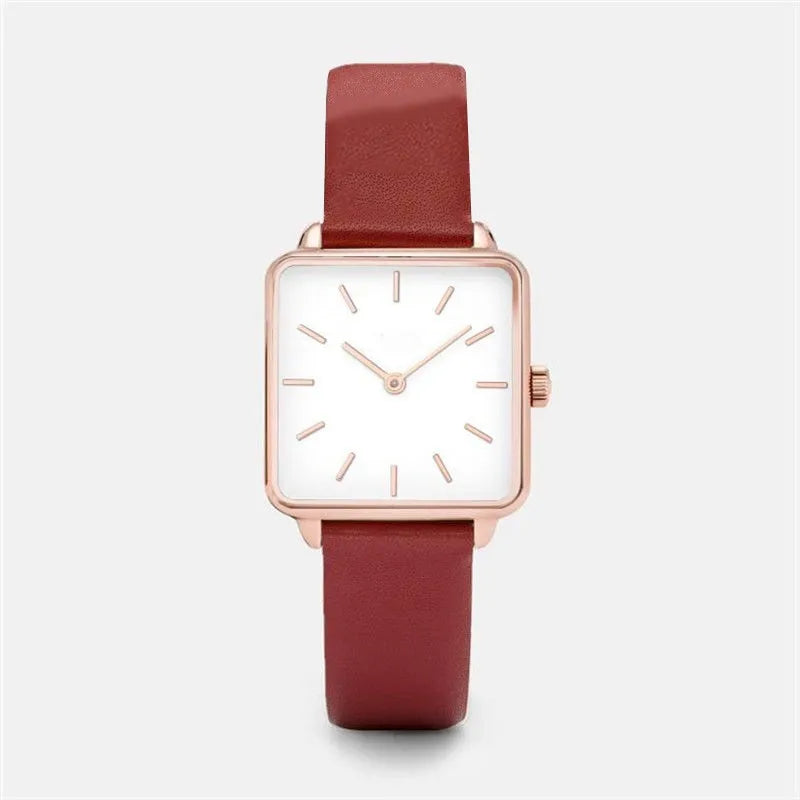Luxuriöse Strass Damenuhren - Top Marke Elegante Quadratische Analog Quarz Uhr - Modische Damenuhr Geschenk