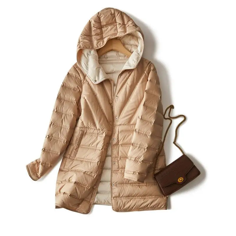 Jachetă Janveny Ultralight Down - Mărimea M Glugă cu două fețe