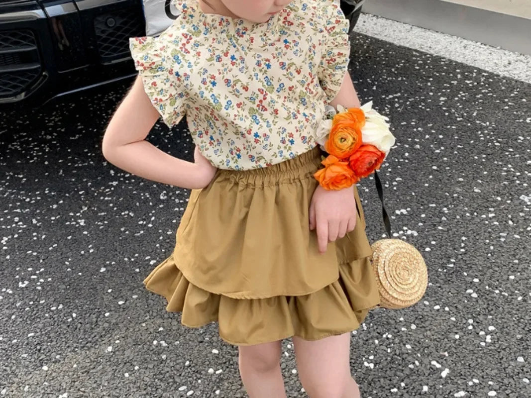 Sonkpuel Mädchen Set Sommer Trikot - Gr 4-6 Baumwolle