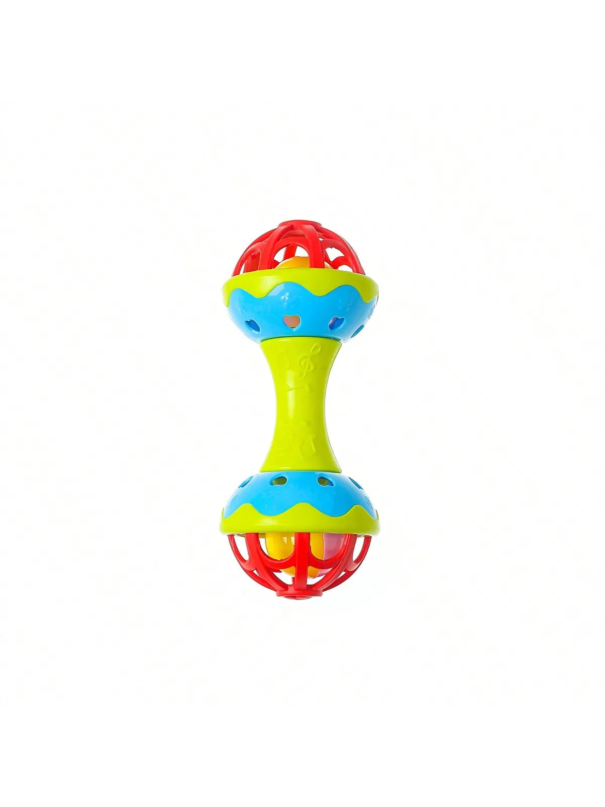 TinyToy Doppelkopf Rassel - Plastik 19x8x7.5cm Unisex