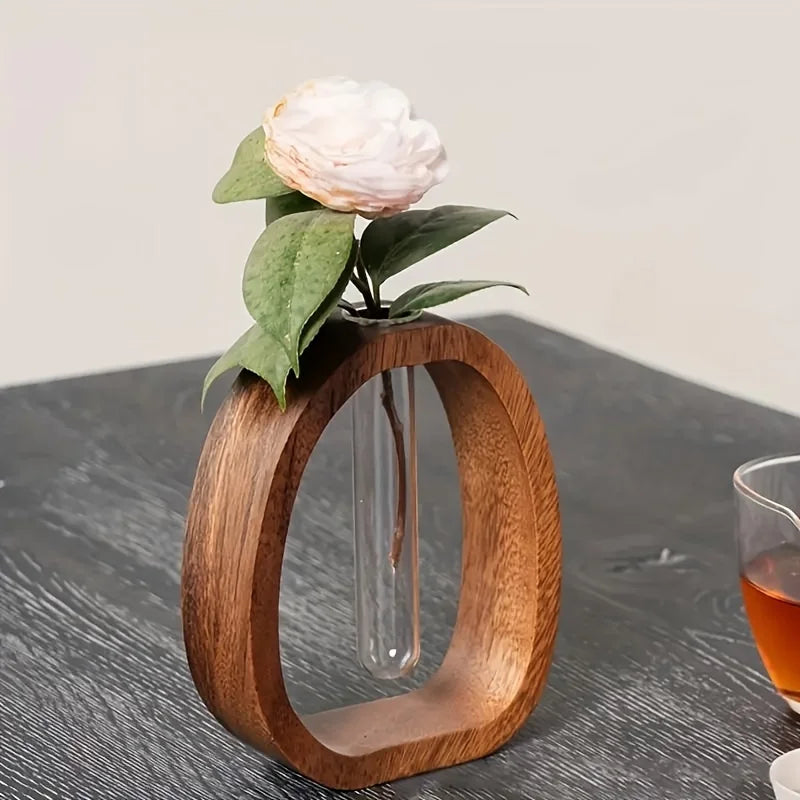 Choice Walnuss Hydroponische Vase - 150ml Kein Strom 10cm