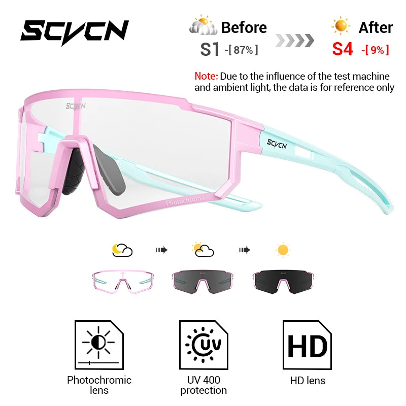 SCVCN S1412 Photochrome Sonnenbrille - 145mm/55mm PC