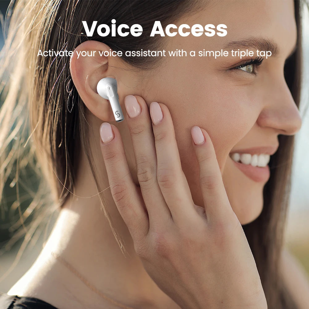 Bluetooth-Kopfhörer 2025: SOUNARC Q1 Earbuds 5.3 - 28h Playtime Crystal Clear Smart Touch Collection