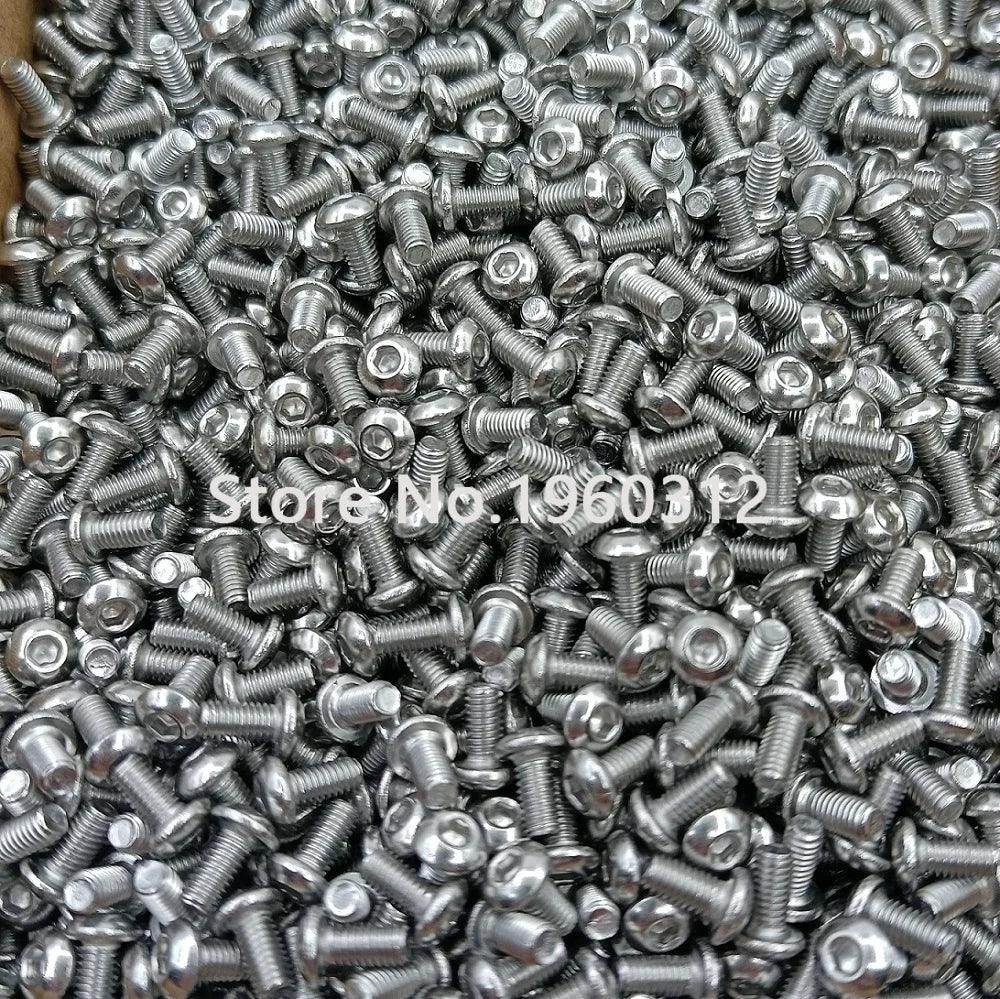 HPCLE ISO7380 Rundkopf Innensechskant - M2-M8 304 A2 - Golden Bridge Store