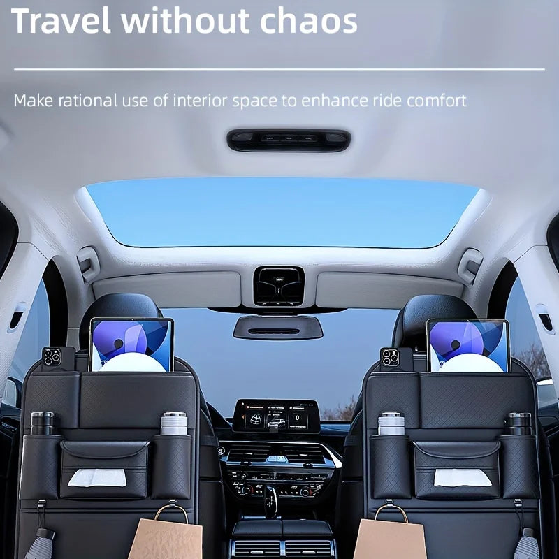 Auto Sitz Rücken Aufbewahrung Tasche 2025 - Hängende Tasche Multifunktional - Car Seat Tissue Box Organizer Interieur Dekoration