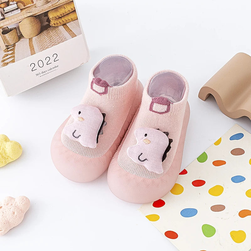 Frühling Herbst Baby Socken Schuhe 2025 - Jungen Mädchen Cartoon 0-3T - Weiche Sohle Slip-On Sneakers Rutschfest