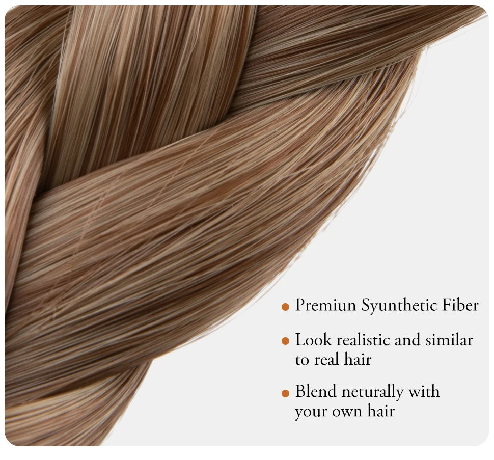 1 buc femei împletite manual elastice bandă de păr sintetice reglabile Premium extensii de păr accesorii de păr pentru împletituri de păr