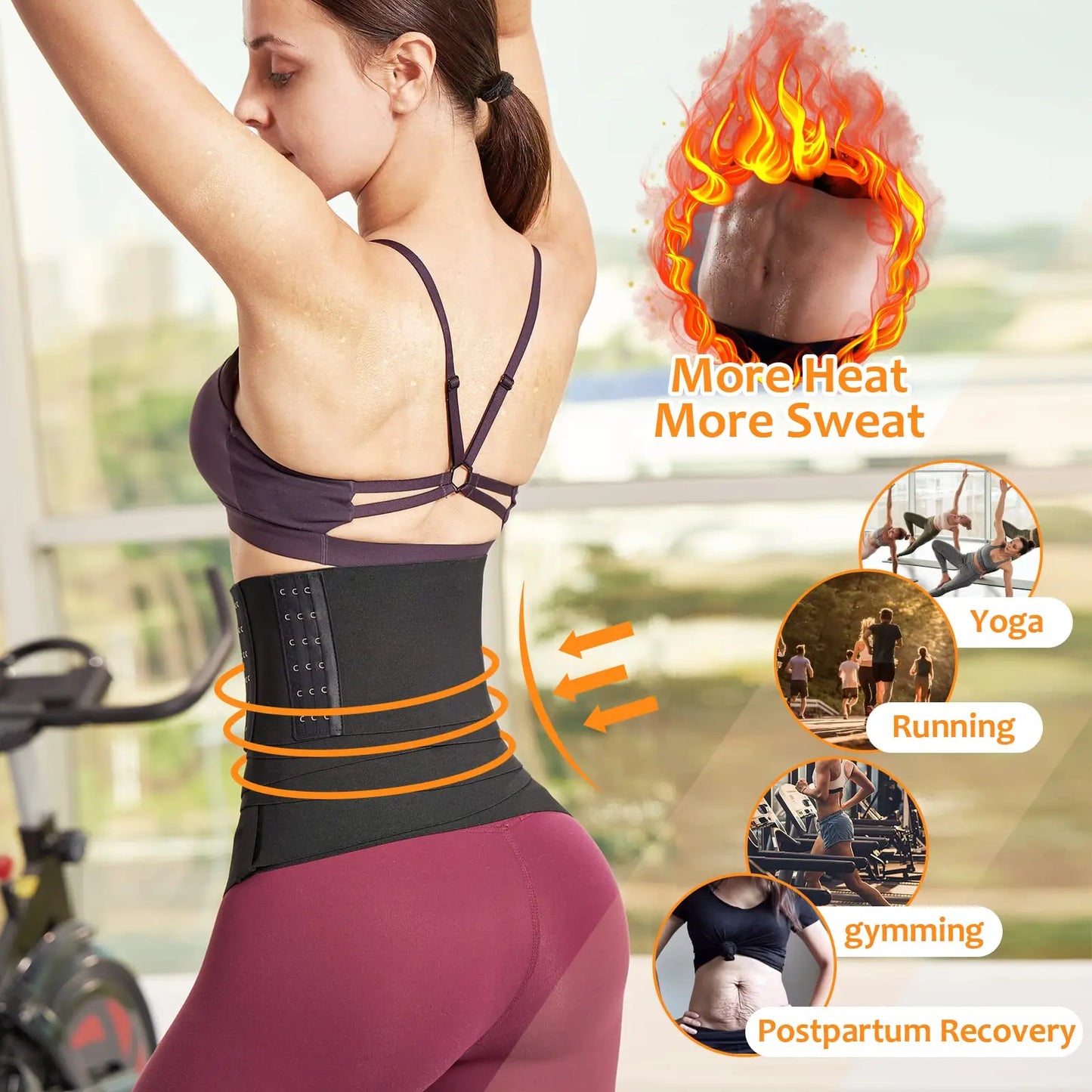 Taillen Trainer Gürtel für Damen - Taille Bandage Wraps Bauch Schweiß Wrap - Plus Size Bauch Body Shaper Workout Trimmer Gürtel