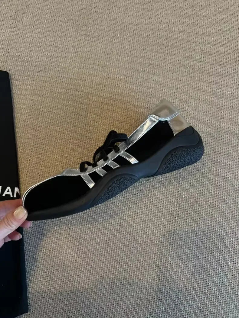 Women Sneakers Flats Casual Sport Shoes Summer 2025 Designer New Brand Ballet Dance Shoes Mary Jane Running Zapatillas