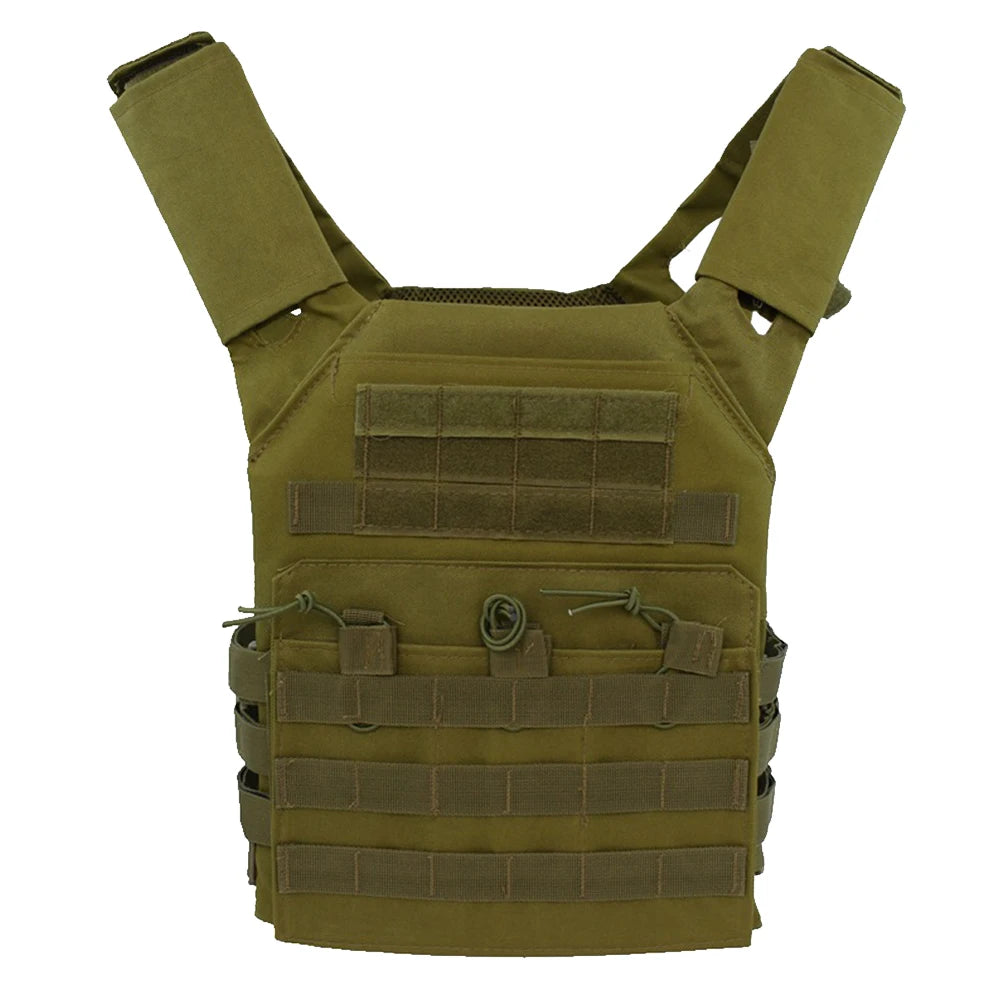 Vestă tactică din nailon, armură corporală, transportator de vânătoare, accesorii Airsoft, CS Combat, MOLLE Camo, vestă militară a armatei pentru vânătoare în aer liber