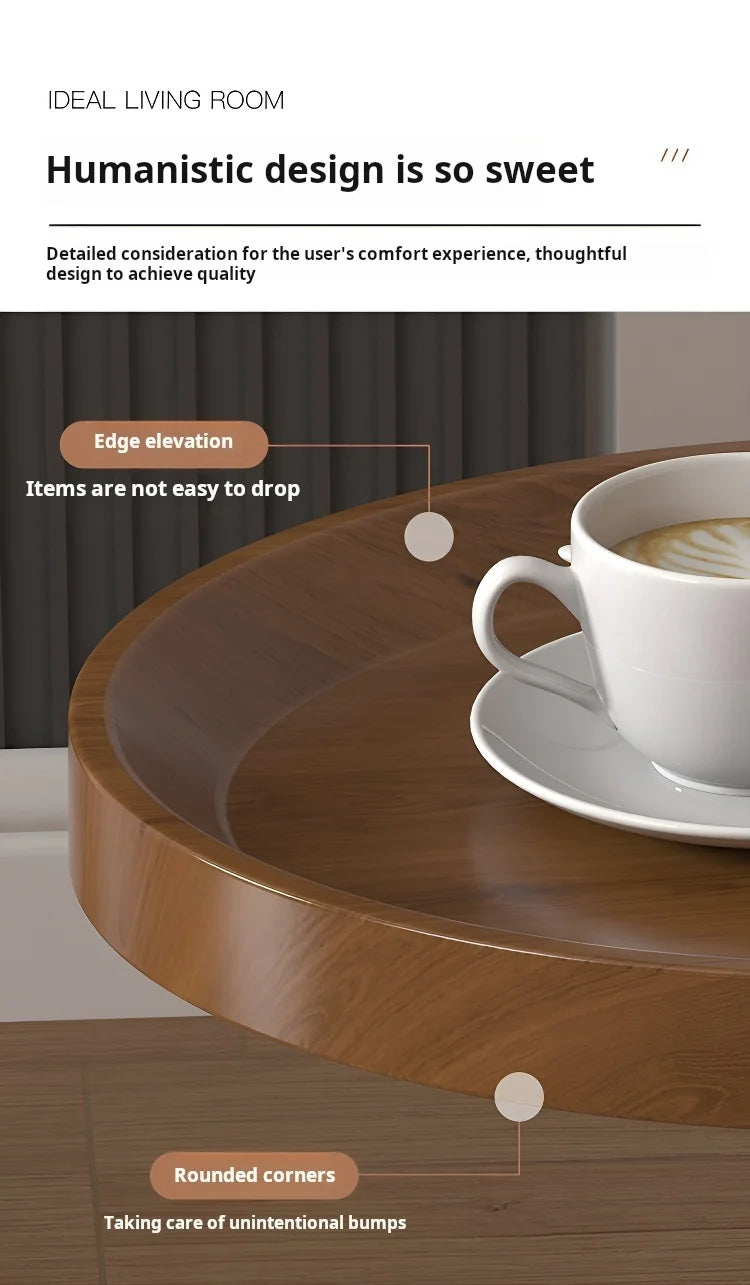 Home Small Apartment Mini Side Table Movable Coffee Table Livingroom Sofa Corner Storage Rack Minimalist Lightluxury Furniture