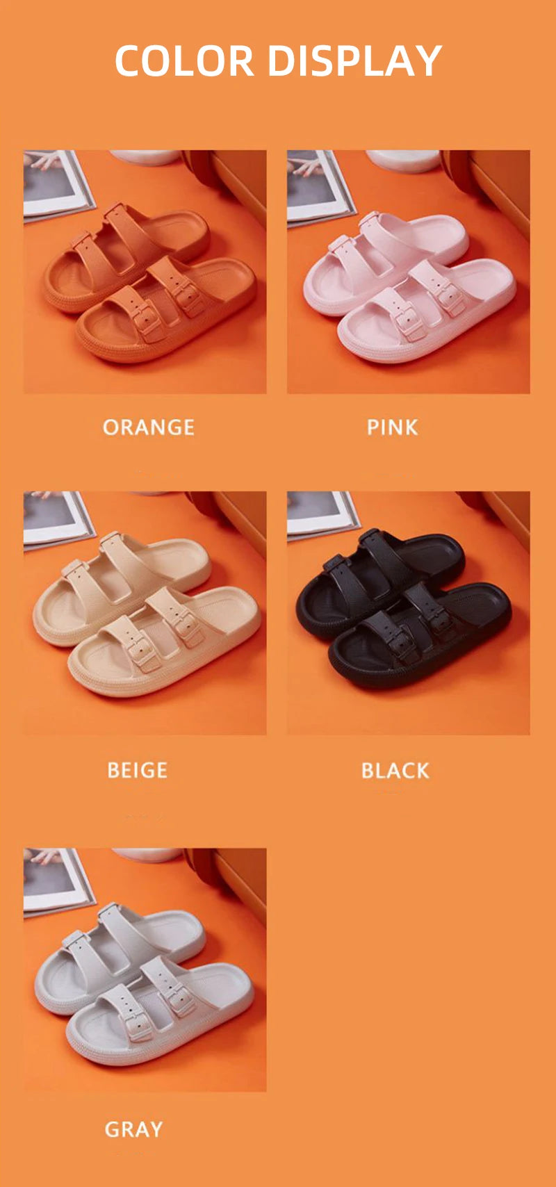 Mode Schnalle Dick Plattform Hausschuhe Frauen Heim Weich Sohle EVA Cloud Slides Sandalen Frau 2025 Sommer Rutschfest Strand Flip Flops