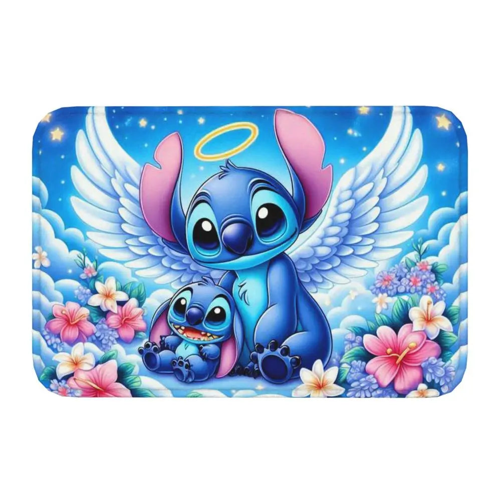 Custom Cartoon Stitch Floor Door Kitchen Bathroom Mat Anti-Slip Outdoor Doormat Bedroom Balcony Entrance Rug Carpet Footpad