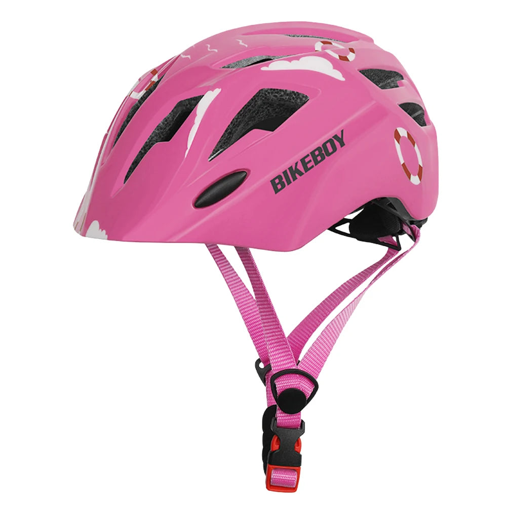 Kids Cycling Helmet Adjustable Bicycle Helmet with Taillights Lightweight Scooter Balance Bike Helmet Children Riding Equipment