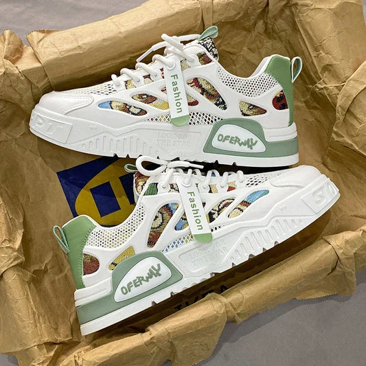 Zapatillas Hombre 2024 - Luxury Chunky Sneakers para Skateboard, Tenis Masculino Respirable y Cómodo (Casual/Running)