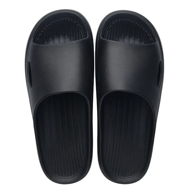 New Soft EVA Slippers Couples Home Slipper Outdoor Beach Summer Sandals Bath Men Flip Flops Non-Slip Women Thick Sole Shoes
