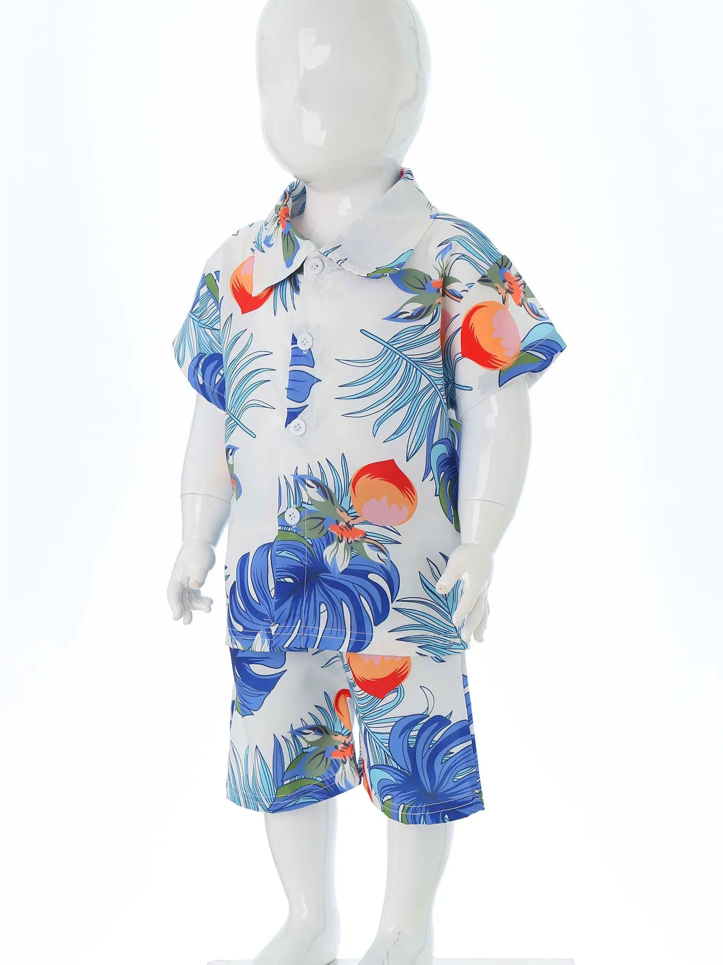 Jungen-Sommer-Set 2025: Hawaii-Hemd & Shorts - Premium Vacation Collection
