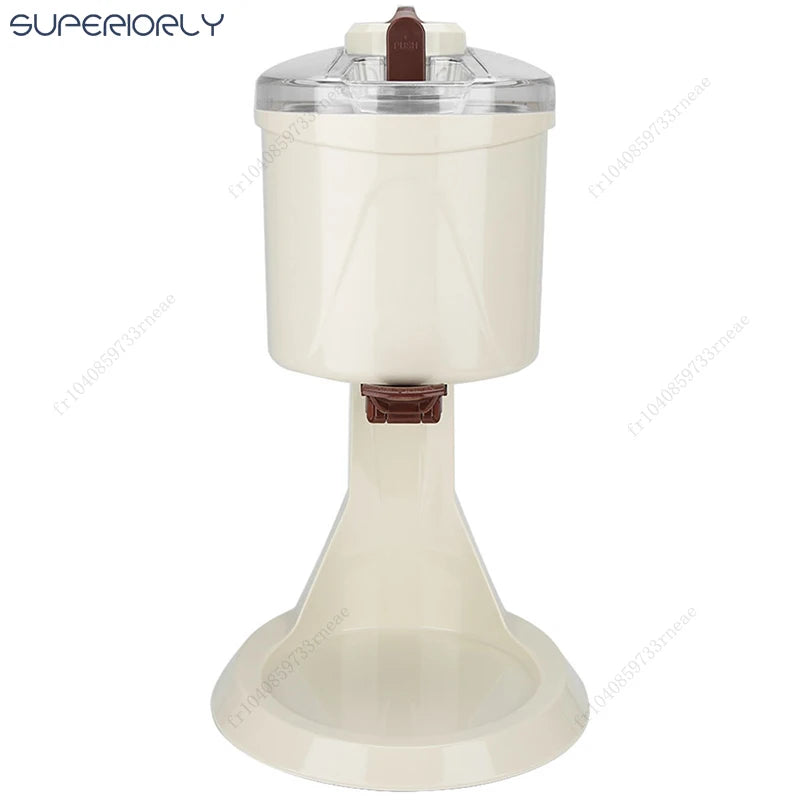 Eismaschine 2025: 1L Ice Cream Machine Manual Automatic Desktop Simple Operation Large Capacity Mini Soft Collection