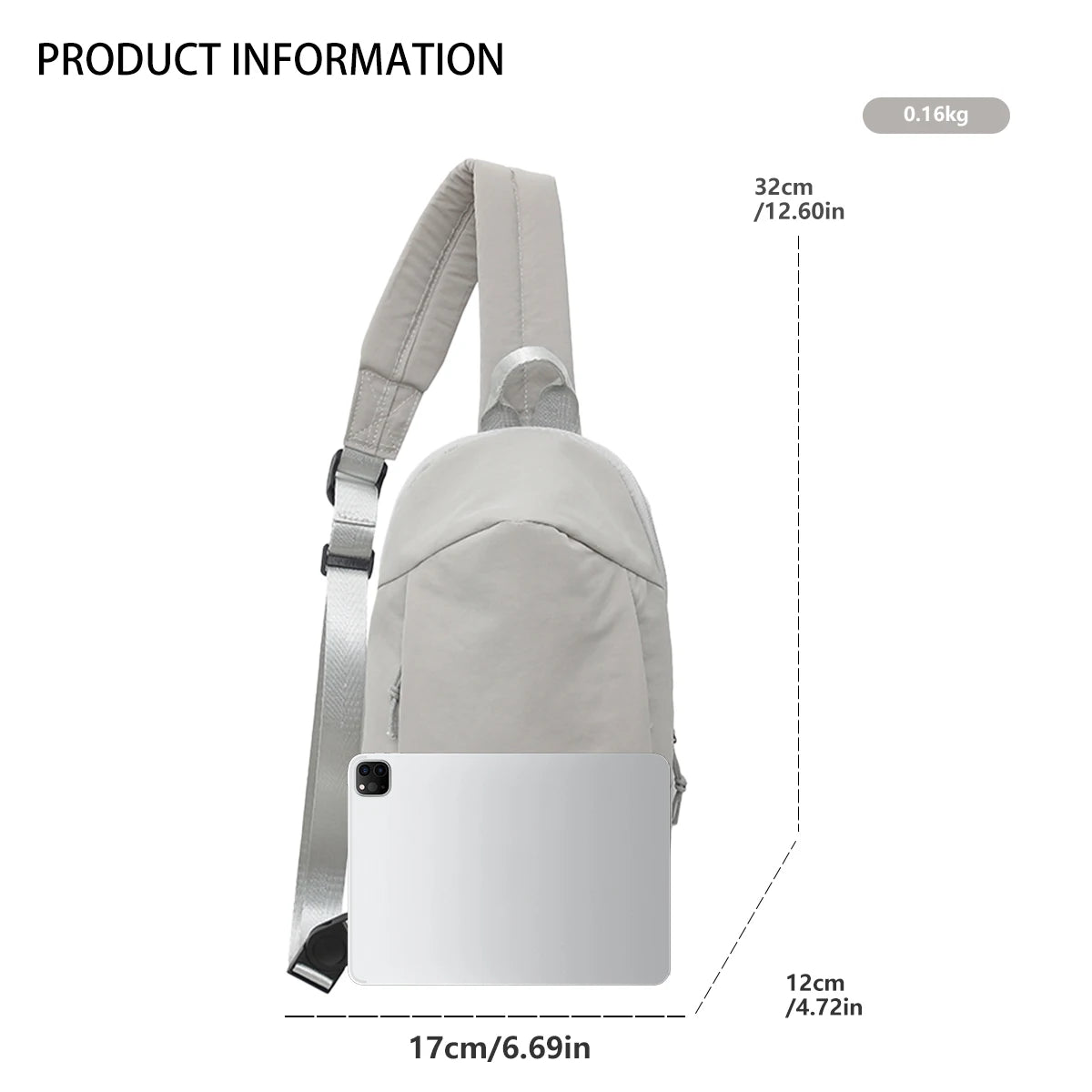 Crossbody Bag Men's Casual Chest Bag 2025 New Fashion Trendy Brand Small Shoulder Bag Women's Lightweight Sports Waist Bag Shoulder Bag
