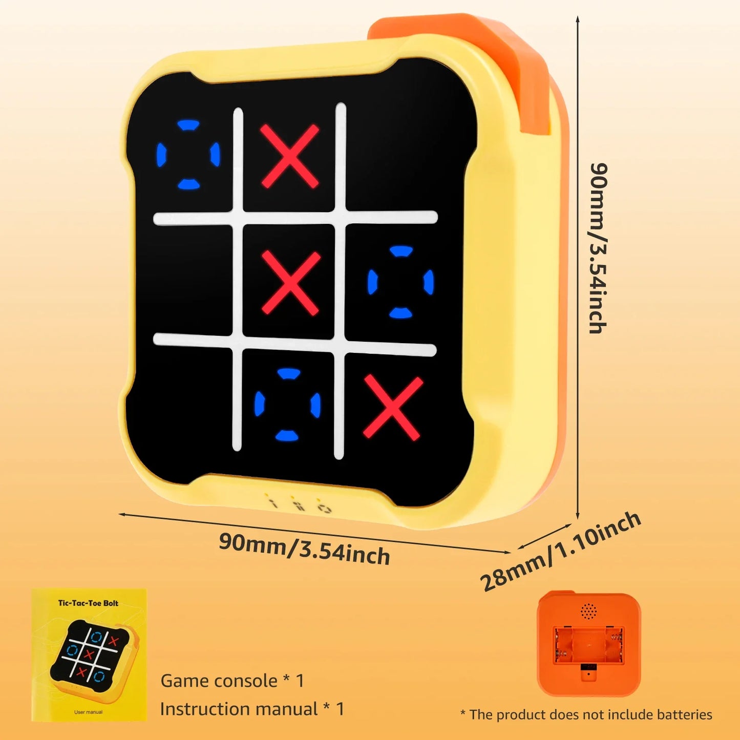 Tic Tac Toe Spiel Kinder Elektronisch Spielzeug Noughts And Crosses Spiel Gedächtnis Training Unendlich Tragbar Reise Spiele Für Kinder Erwachsene
