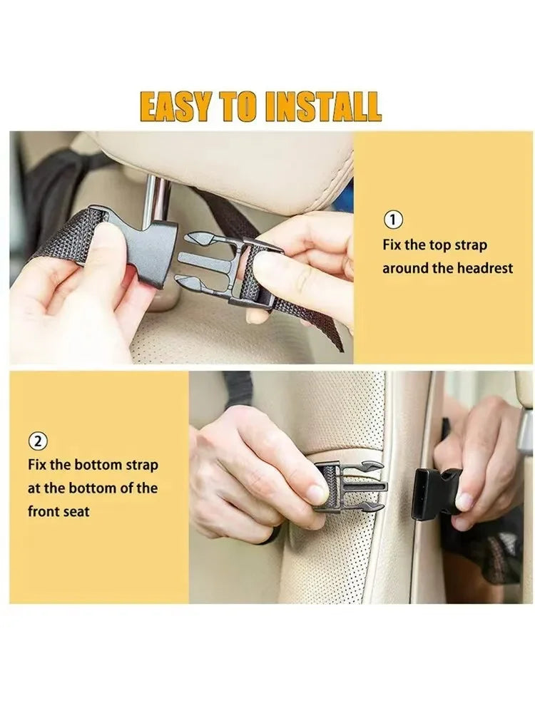 Organizator de depozitare pentru scaunul auto, multifuncțional, din material Oxford, geantă de depozitare cu buzunare multiple, cu suport pentru tabletă cu ecran tactil