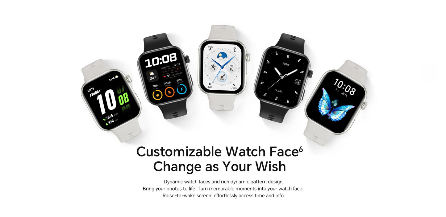 Global Version HONOR CHOICE InFoWear Watch 2i Smartwatch 1.85inches AMOLED Screen All-Day Health Monitoring Bluetooth Call