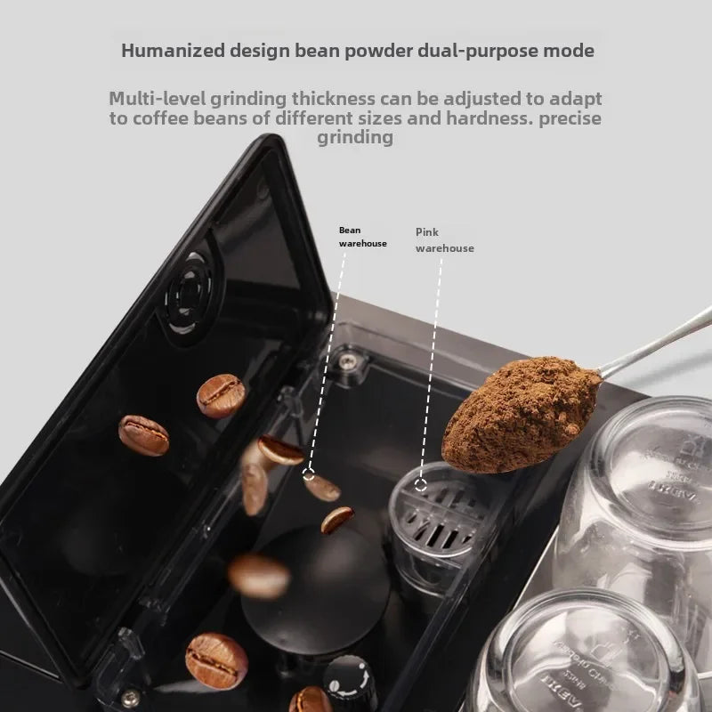 Fully Automatic Coffee Machine Smart Touch Screen Integrated Grinder Coffee Machine Multi-function Household Coffee Machine