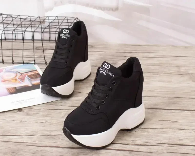 WGZNYN 187 Plateau Sneaker Atmungsaktiv - 10cm Absatz Mesh