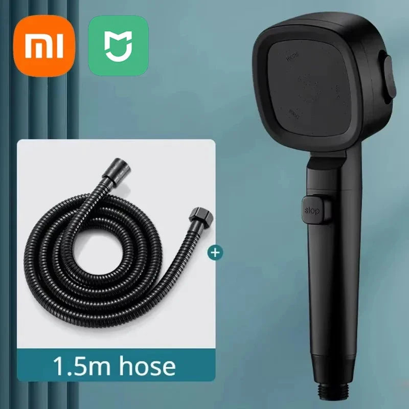 Xiaomi 3-modes Shower Booster Showerhead Powerful Booster Adjustable Shower Head Bathroom Water Head Rain Home Shower Set