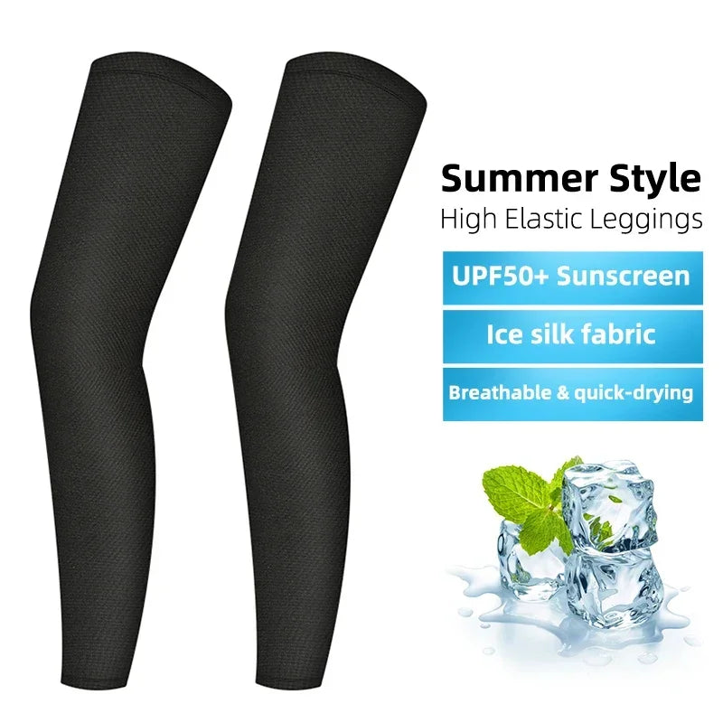 WEST BIKING Sommer Radfahren Bein Kompression Ärmel Outdoor Sport Schnell Trocken Knie Schutz Leggings Laufen Basketball Anti UV