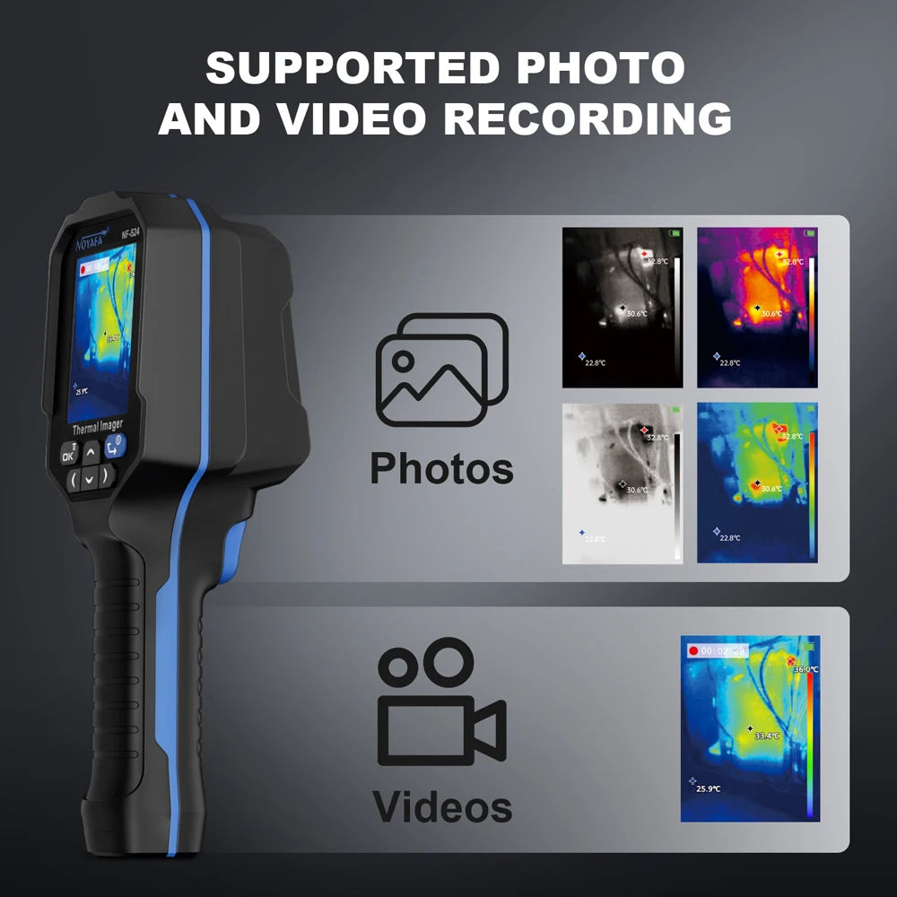 NOYAFA Infrarot Wärmebildkamera 120x90 Thermal Imaging Camera NF-524 Thermal Imager Pipeline Leak Automotive Inspect Tools