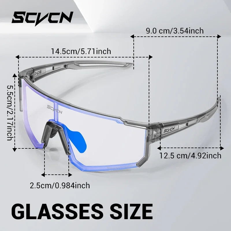 SCVCN S1412 Photochrome Sonnenbrille - 145mm/55mm PC