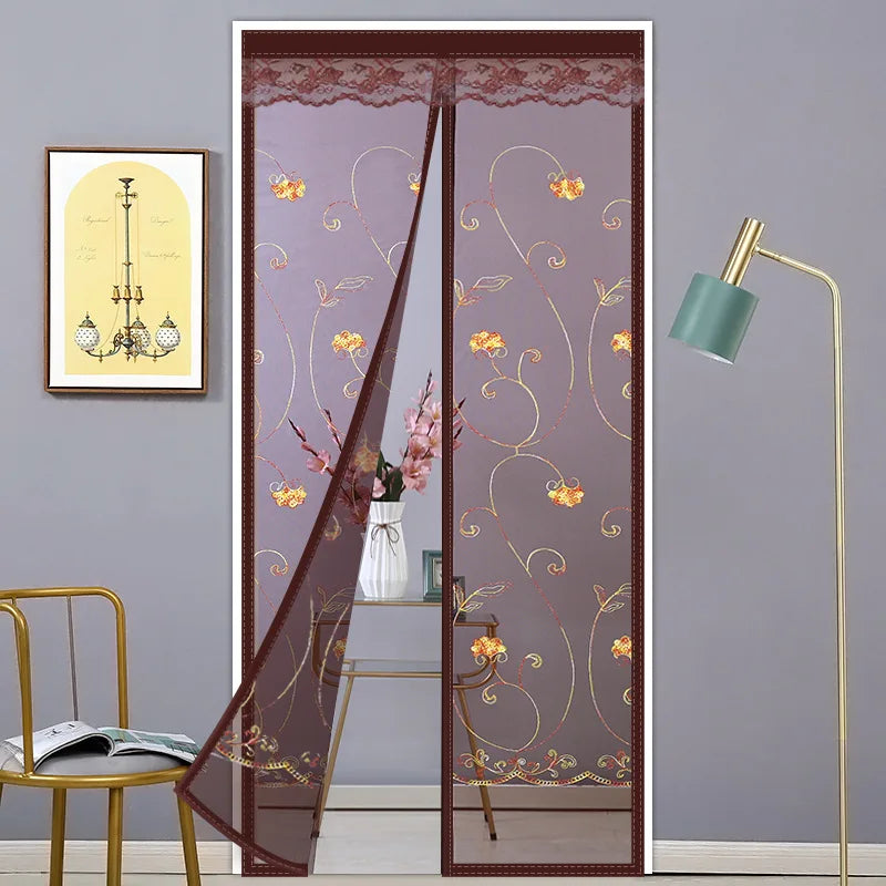 Door Curtain Summer Anti-mosquito Household Magnetic Screen Door Screen Magnet Pair Suction Partition Curtain Free Punch