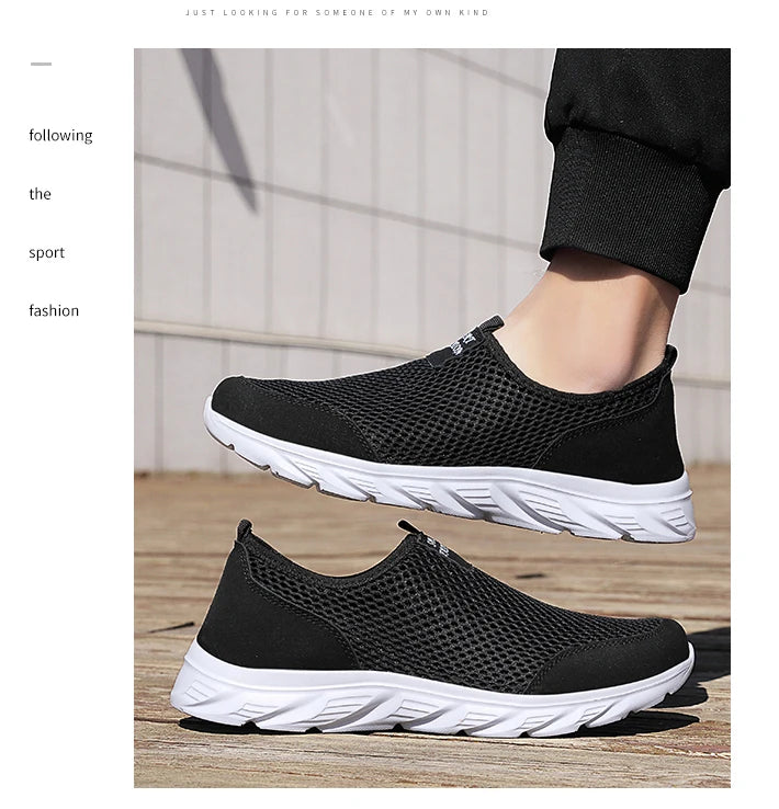 Men's Sneakers Breathable Men Casual Shoes Outdoor Male Slip On Loafers Walking Sneakers Tennis For Men